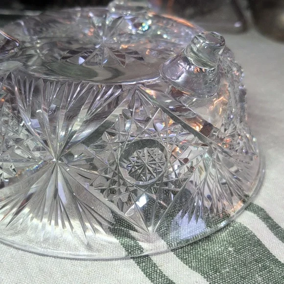Antique Lead Crystal Bowl
